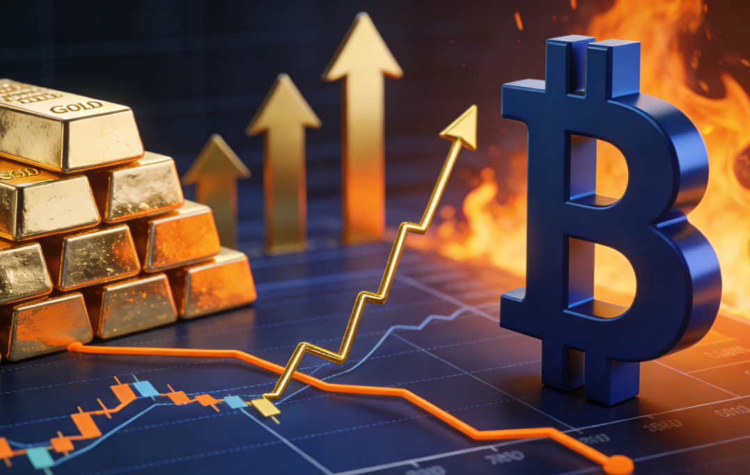 黄金比特币背离，牛市信号再燃？ –缩略图